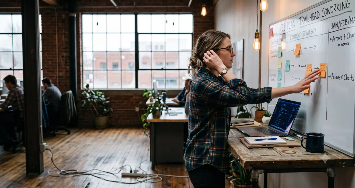 Insurance affiliate publisher running EPC optimization checks on offer rotation reports at a small Boise workspace